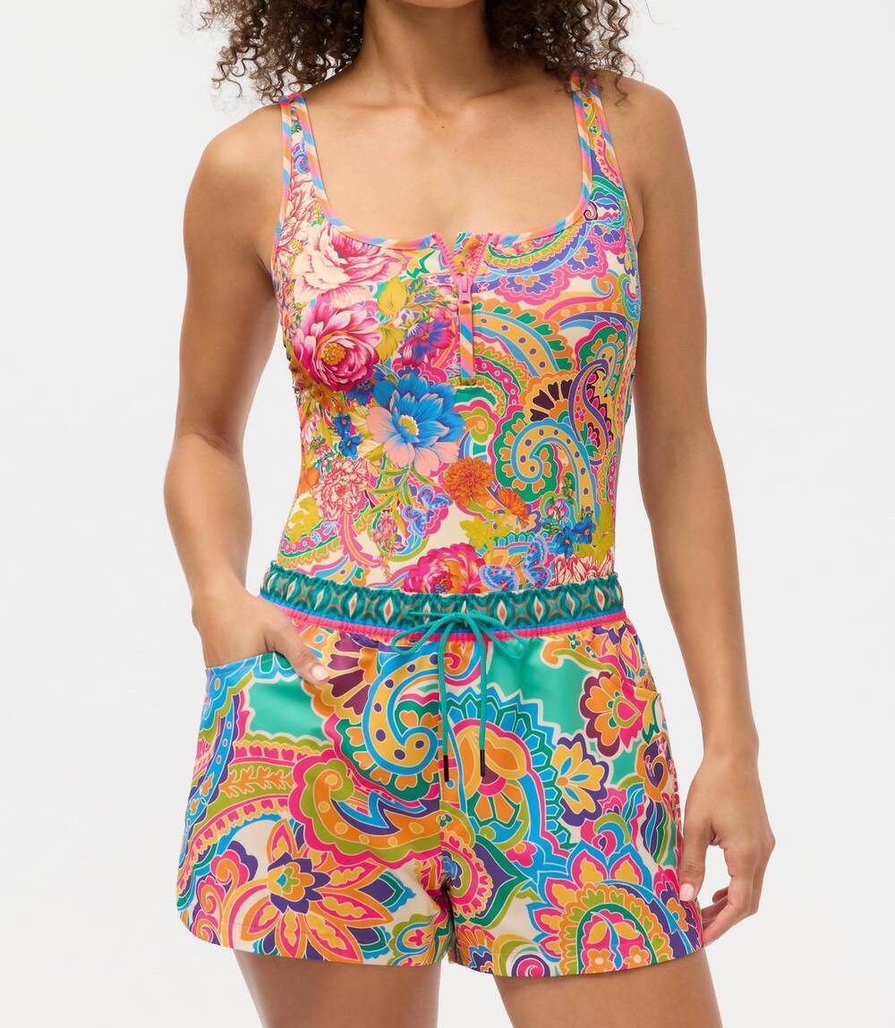 NEW JOHNNY WAS floral board shorts in cristata